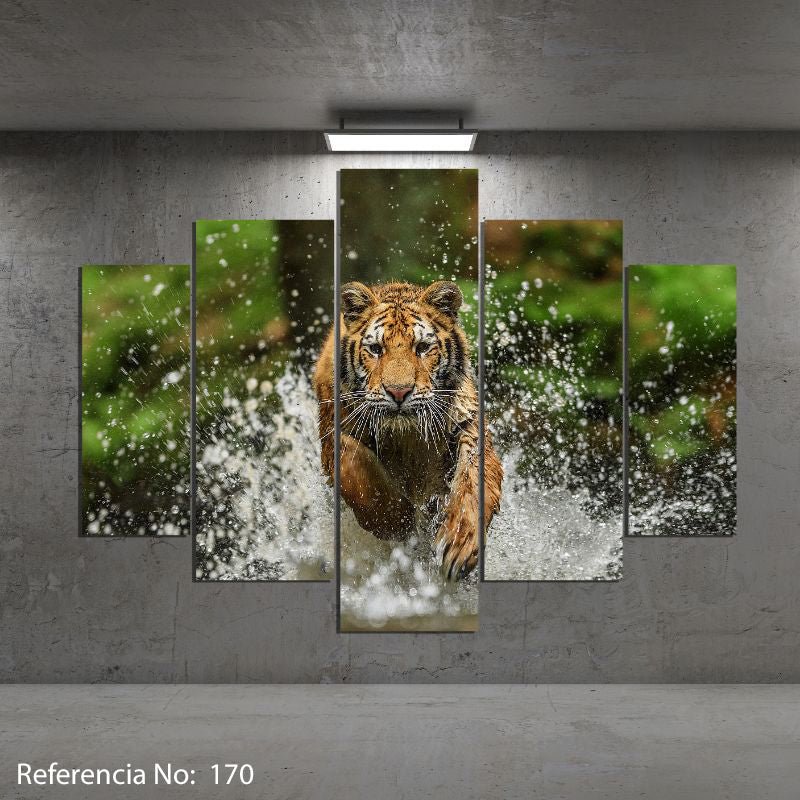 Cuadro decorativo moderno hojas 170