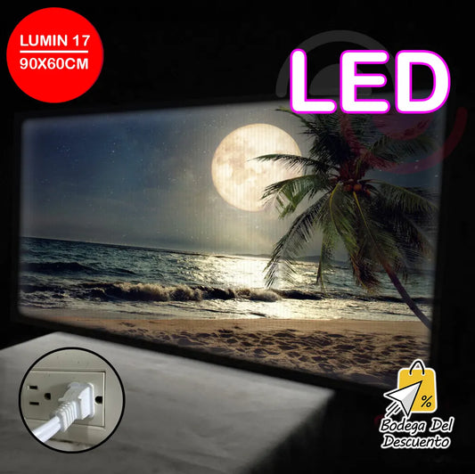 Cuadros luminosos 17 LED