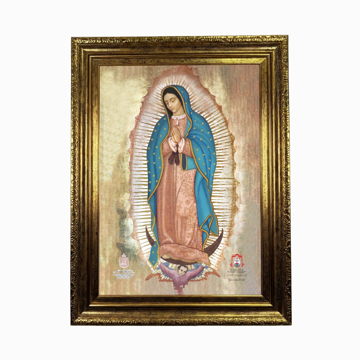 lienzo marco dorado 60